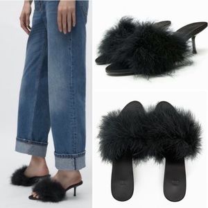 ZARA Feather Sandals